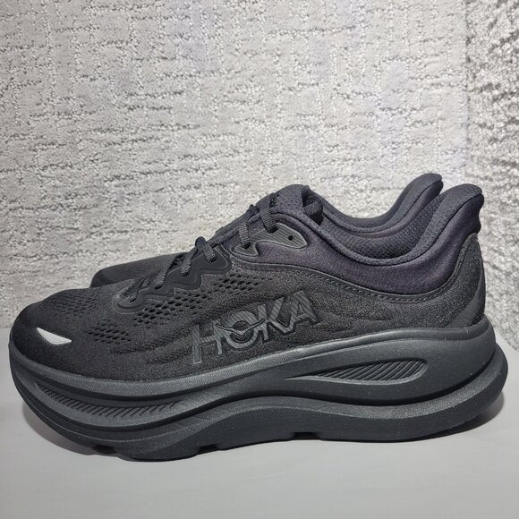 Hoka One One Bondi 9 Women's Size US 12B Black Athletic Running Sneakers. - Picture 4 of 12